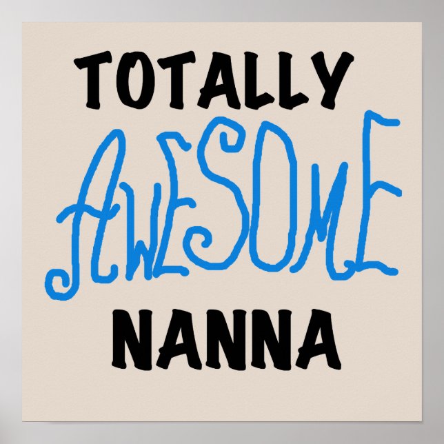 Totally Phantastisch Nanna Blue T - Shirt and GIft Poster (Vorne)