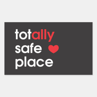 "Totally Safe Place" Alt Aufkleber