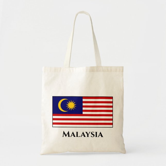 Totbeutel für die malaysische Flagge Tragetasche (Vorne)