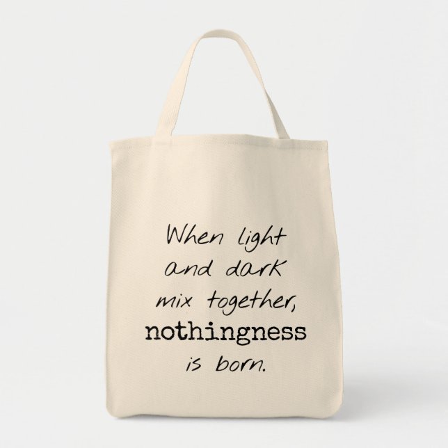 Totbeutel für helle und dunkle Lebensmittel Tragetasche (Vorne)