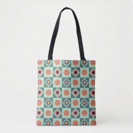 Totbeutel mit Blumenquadrat Tasche