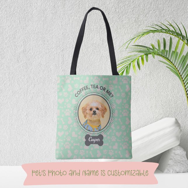 Totbeutel mit individuellem Portrait und Name des  Tasche (Carry Your Pet Portrait On The Go!)