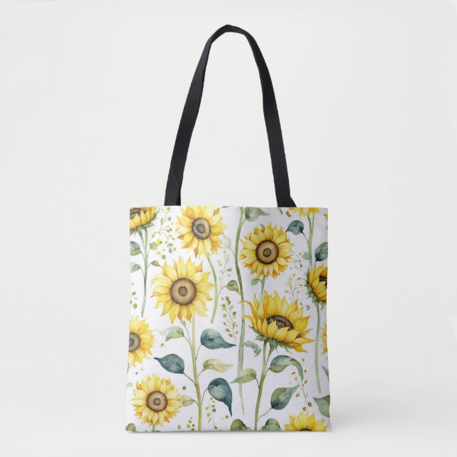 Totbeutel mit Sonnenblumen Tasche (Vorderseite)