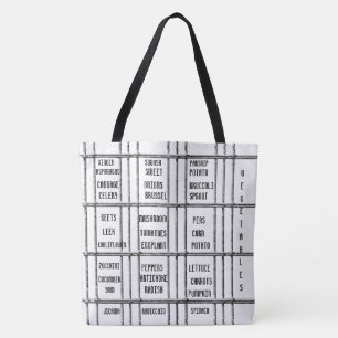 Totbeutel Schwarz & Weiß Gemüse Tasche