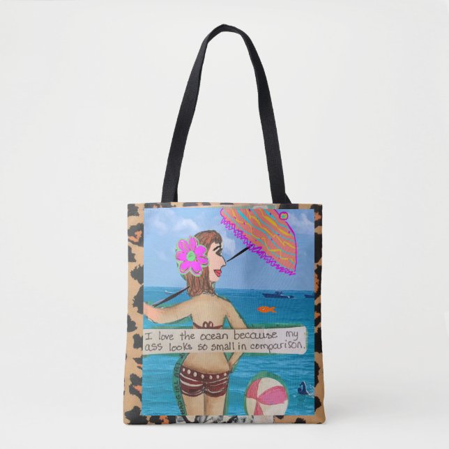 Totbeutel - schwarzer Hund  Tasche (Vorderseite)