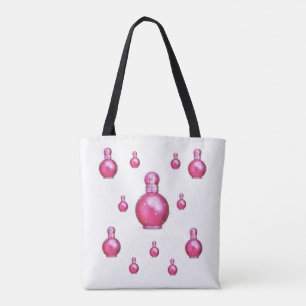 Totbeutel Wellness-Center Rosa Parfümflaschen Tasche