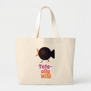 Tote-ally Wilde Vogel-Tasche Jumbo Stoffbeutel