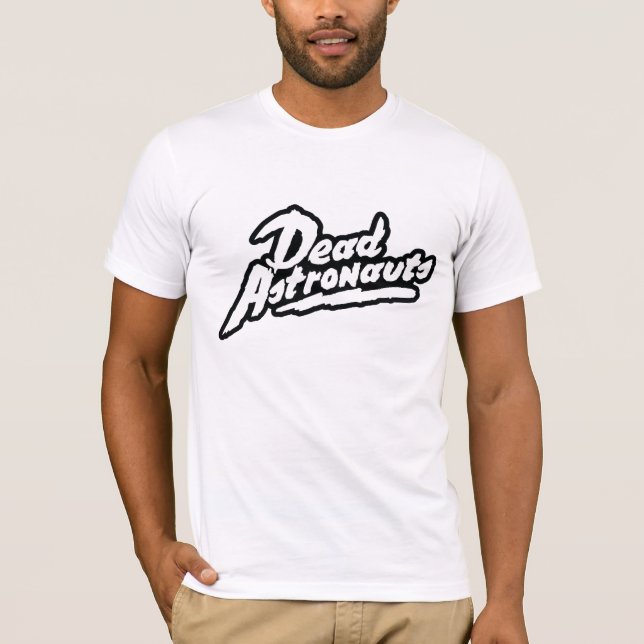 Tote Astronauten-schwarzes Logo-T-Shirt T-Shirt (Vorderseite)