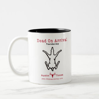 Tote auf Ankunfts-Tasse Zweifarbige Tasse