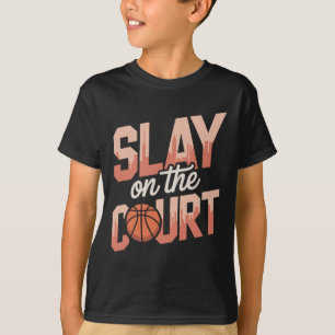 Töte auf dem Court Mädchen Skizze Spieler  T-Shirt