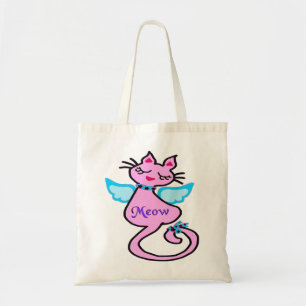 Tote Bag »¦๑Sac à main géant Swanky Angelic Kitty๑¦«
