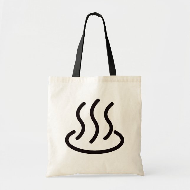 TOTE BAG 温泉マーク2(黒色) (Devant)