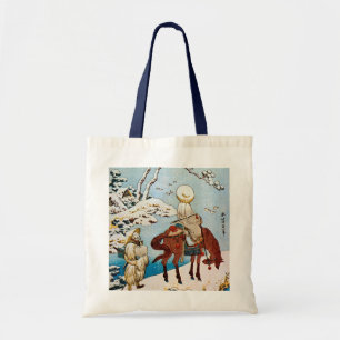 Tote Bag 雪 の 旅 人, 北 Voyageurs en Neige, Hokusai, Ukiyo-e