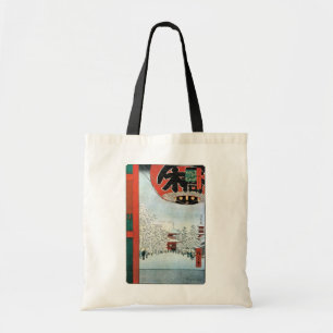 Tote Bag 雪 の 浅 草, 広 Neige à Asakusa, Hiroshige Ukiyoe, 重