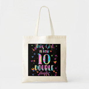 Tote Bag 10e anniversaire Cadeau Cette fille est maintenant