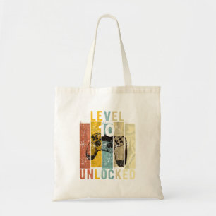 Tote Bag 10E Anniversaire Niveau 10 Jeu Vidéo Déverrouillé