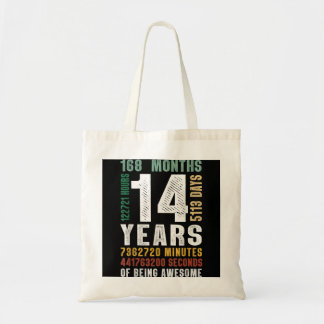 Tote Bag 14 Année D'Être Formidable 14e Anniversaire Cadeau