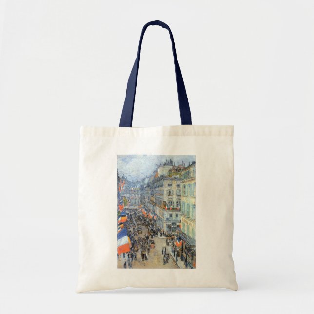 Tote Bag 14 juillet, rue Daunou par Childe Hassam (Devant)
