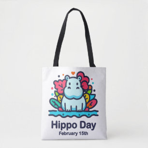 Tote Bag 15 février Journée de l'hippo