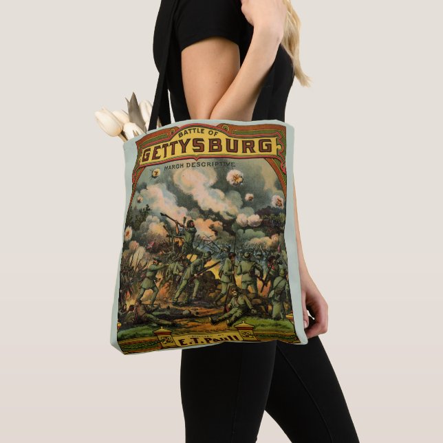 Tote Bag 1917 La bataille de Gettysburg partition (De près)