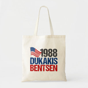 Tote Bag 1988 Dukakis Bentsen Funny Rétro Election