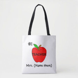 Tote Bag #1 professeur personnalisé Fourre-tout