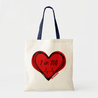 Tote Bag 1 sur 100 Fourre-tout de sensibilisation au dévelo