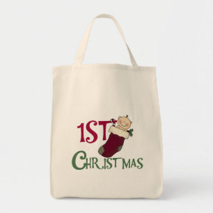 Tote Bag 1er Noël-bébé en stock