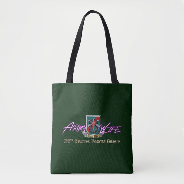 Tote Bag 20e épouse de l'armée du groupe des forces spécial (Devant)