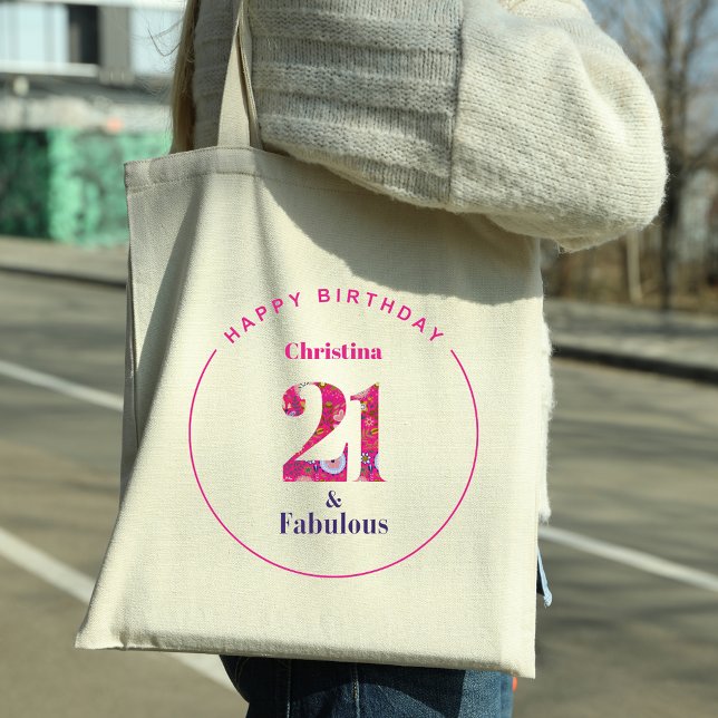 Tote Bag 21 et Fabuleux cadeau de 21e anniversaire (Créateur téléchargé)