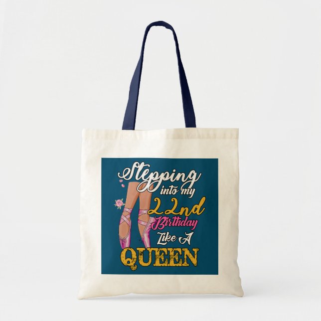Tote Bag 22e anniversaire 22 ans Anniversaire Ballerina Dan (Devant)