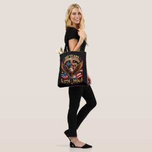 Tote Bag 250 Ans de Foi Liberté Aigle Patriotique