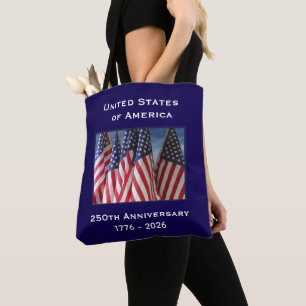 Tote Bag 250e anniversaire USA Patriotic Commemorative