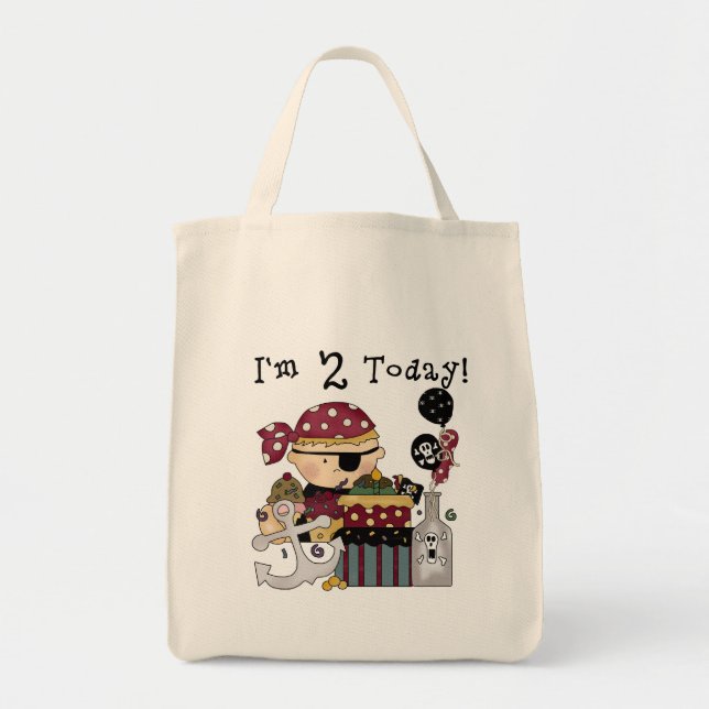Tote Bag 2e anniversaire Pirate Tshirts et cadeaux (Devant)