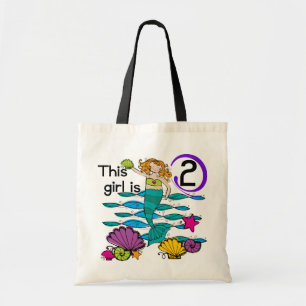 Tote Bag 2èmes T-shirts et cadeaux d'anniversaire de sirène