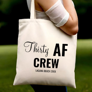 Tote Bag 30e fête d'anniversaire Trente d'équipages de la F