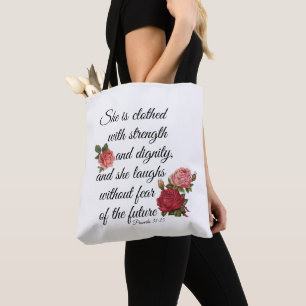 Tote Bag 31:25 de proverbes