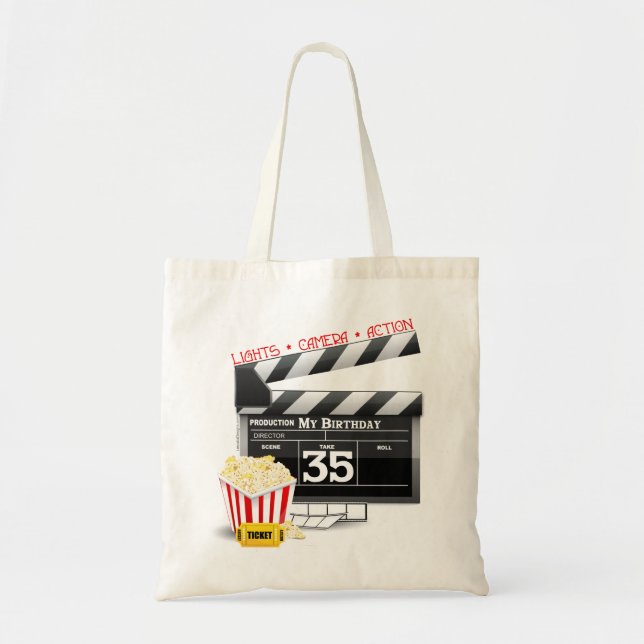 Tote Bag 35e anniversaire Hollywood Movie Party (Devant)