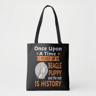 Tote Bag 39 Un Sur Un Beagle De Temps Chiot