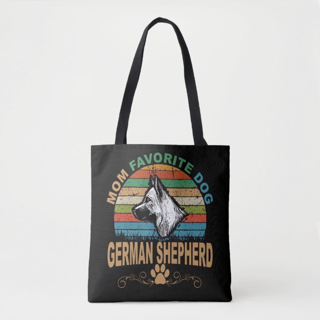 Tote Bag 3 Maman Chien favori Berger Allemand (Devant)