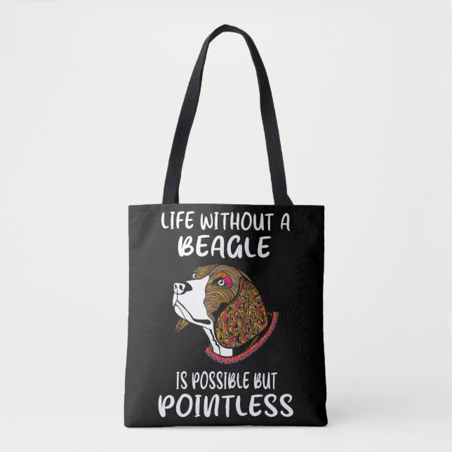 Tote Bag 3 Vie Sans Beagle (Devant)