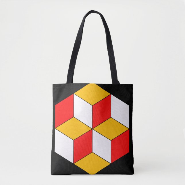 Tote Bag 3d cubes (Devant)