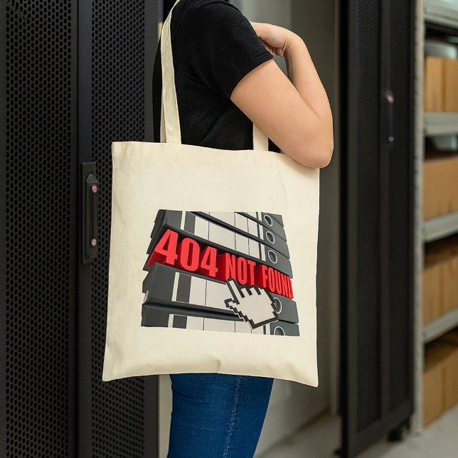 Tote Bag 404 Message d'erreur de site Web introuvable (Créateur téléchargé)