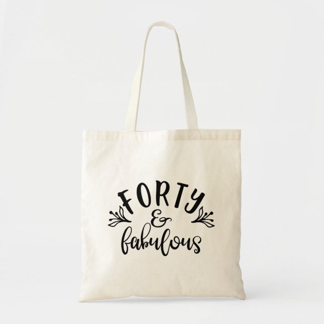 Tote Bag 40e anniversaire Idées Quarante et fabuleux (Devant)