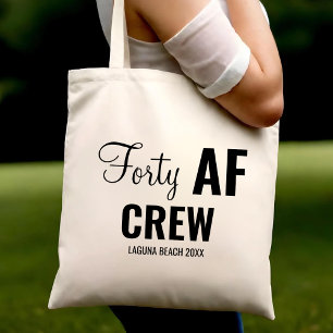 Tote Bag 40e fête d'anniversaire Quarante-40 équipes de l'A