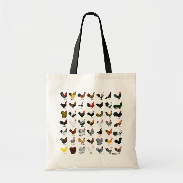 Tote Bag 49 coqs (Devant)