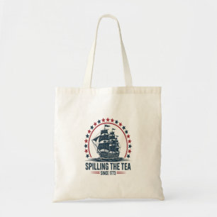 Tote Bag 4 juillet Déverser Le Thé Depuis 1773 Quatrième De