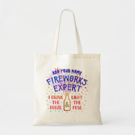 Tote Bag 4 juillet expert en matière drôle V2 de feux