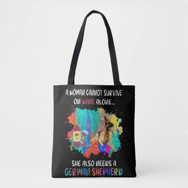Tote Bag 4 Une Femme Ne Peut Survivre Seule Au Vin Elle Ne (Devant)