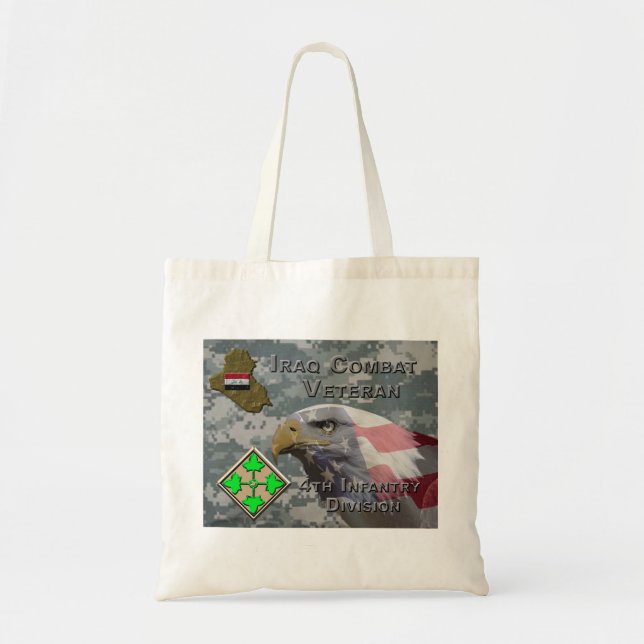 Tote Bag 4e Division d'infanterie Irak Vétérinaire de comba (Devant)
